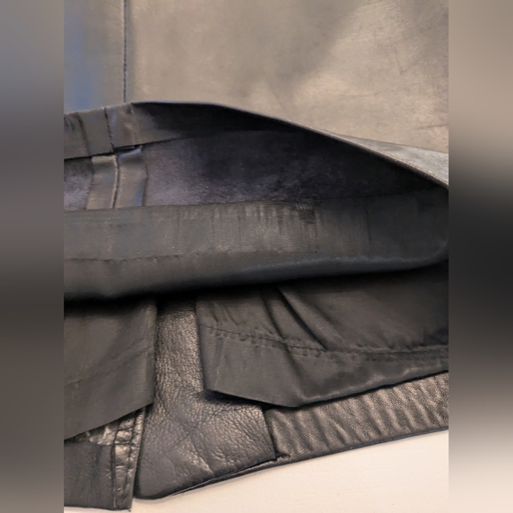 CLIFFORD MICHAEL Vintage Leather Skirt - Picture 4 of 5